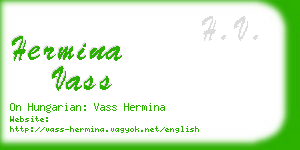 hermina vass business card